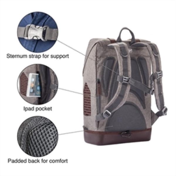 Rucksack Weg = Weg Grau / Braun Kurgo